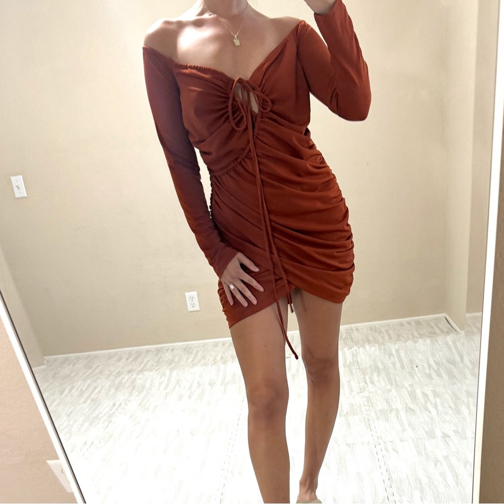 Lovers + Friends Cinnamon Off-Shoulder Mini Dress